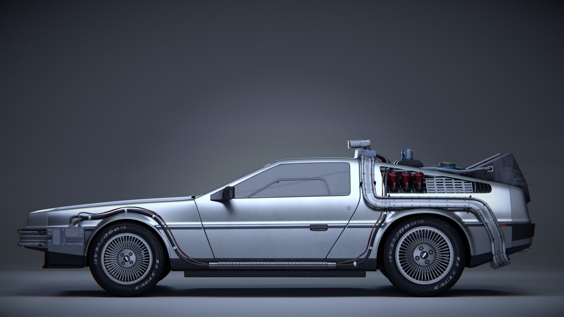 3D Delorean Time Machine Model - TurboSquid 2017537