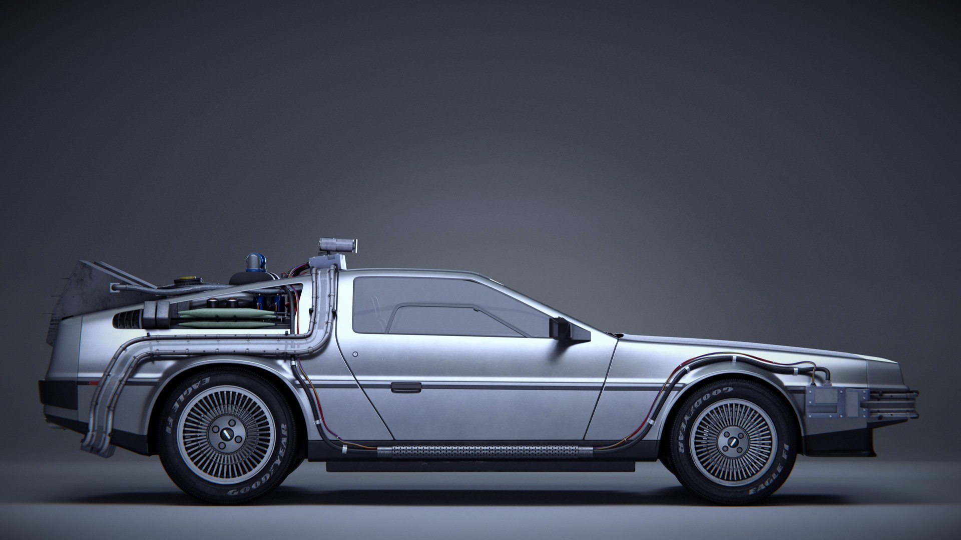 3D Delorean Time Machine Model - TurboSquid 2017537