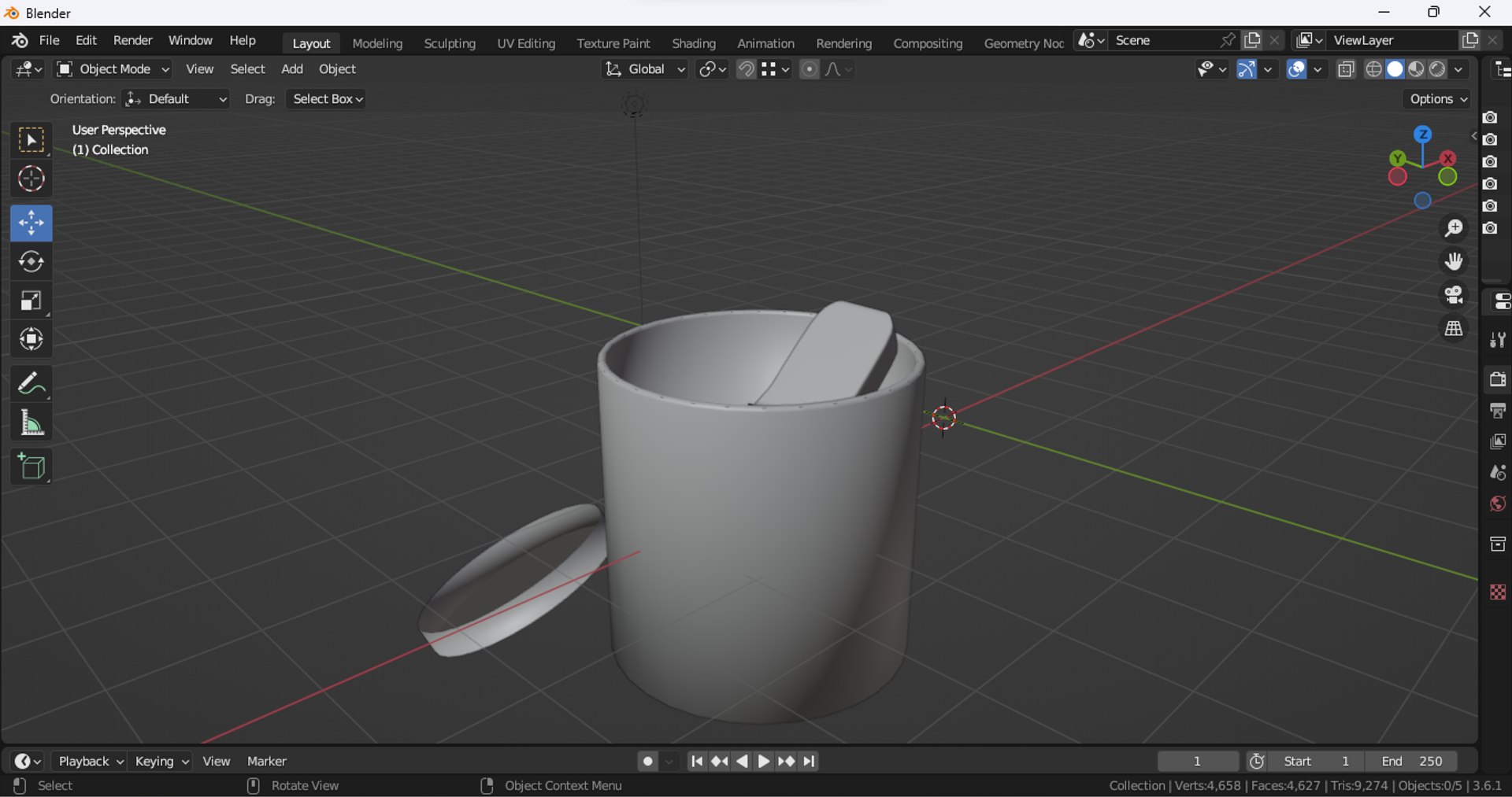 Cartoon painting bucket model - TurboSquid 2166719
