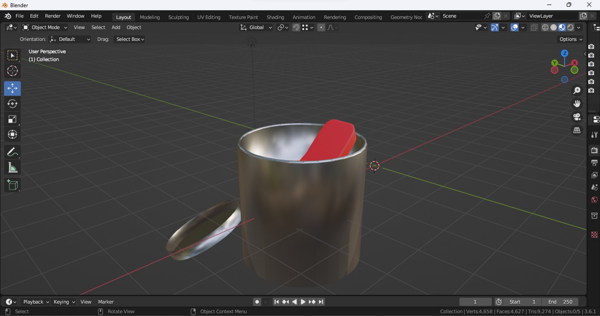Cartoon painting bucket model - TurboSquid 2166719
