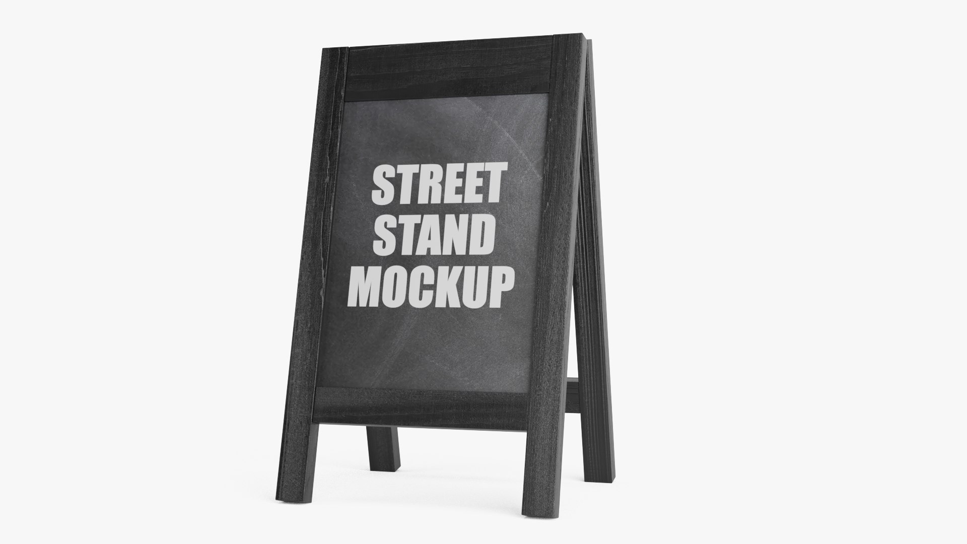 3D Wooden Street Stand - TurboSquid 1665885