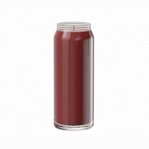 Dark Red Candle in Glass Jar