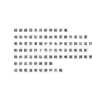chinese ms mincho font 3D