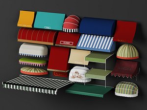 3D Shop Awning Series model
