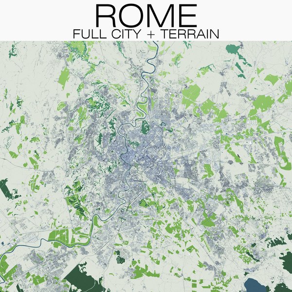 로마 도시 + 지형 3D 모델 - TurboSquid 1399727
