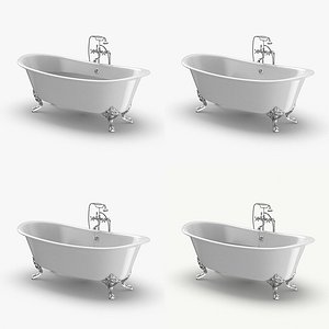 3D classical bathtub