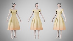 3D Dress 42 Sweet Corn