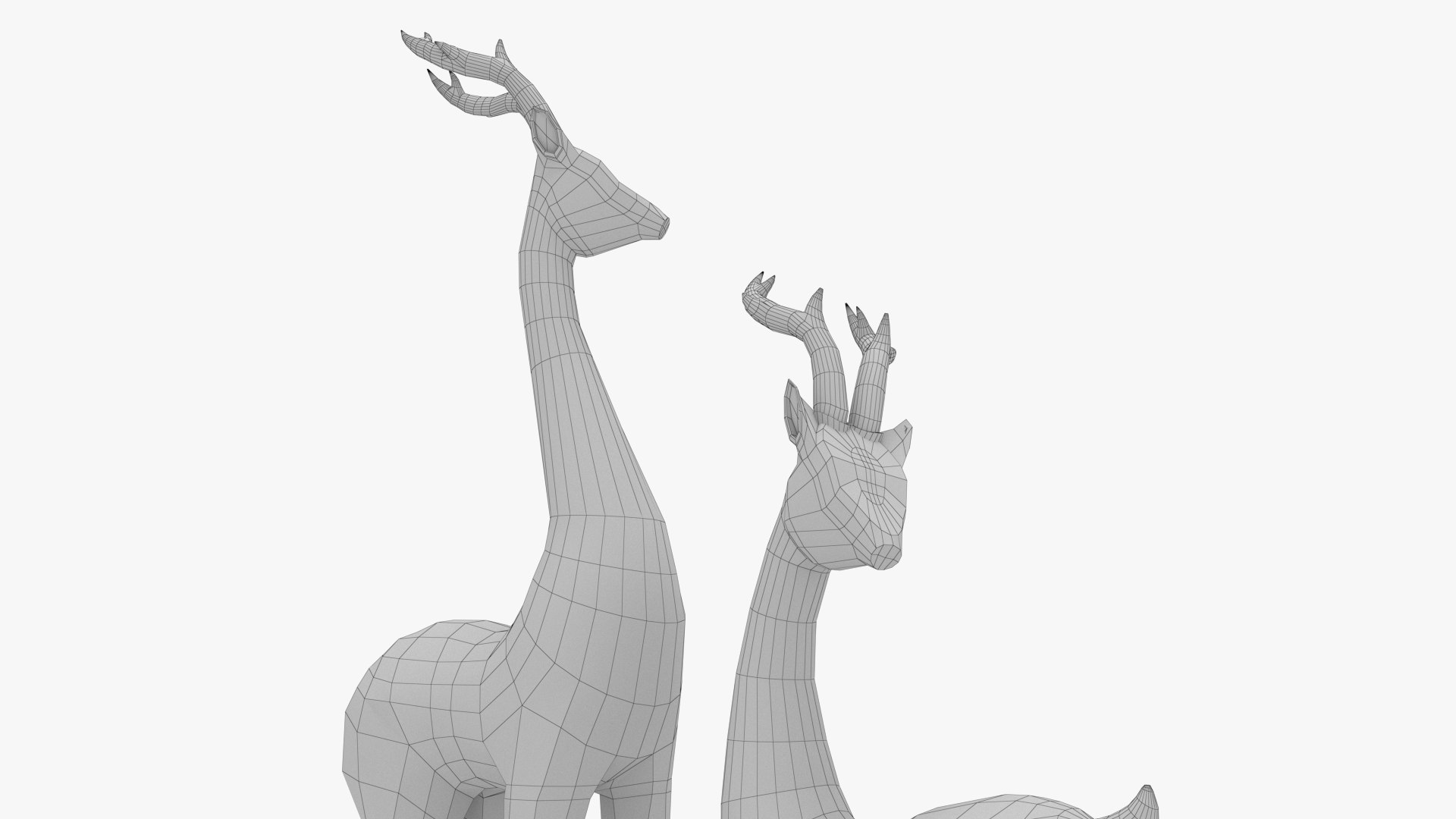 3D Deer Sculpture TurboSquid 2154538   11 