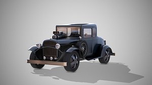 Classic retro sports car