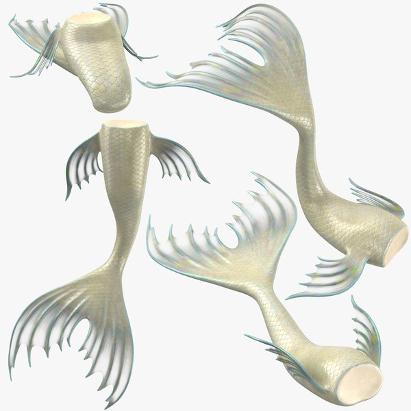 3D model mermaid tail 01 laying - TurboSquid 1243368