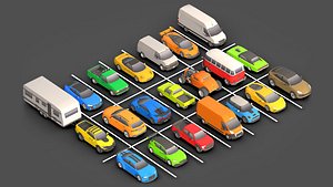 3D Low- Poly Cars Pack