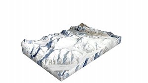 3D model Gasherbrum II Mountain