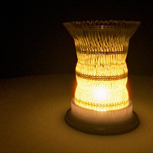 Wicker night lamp (vaze)