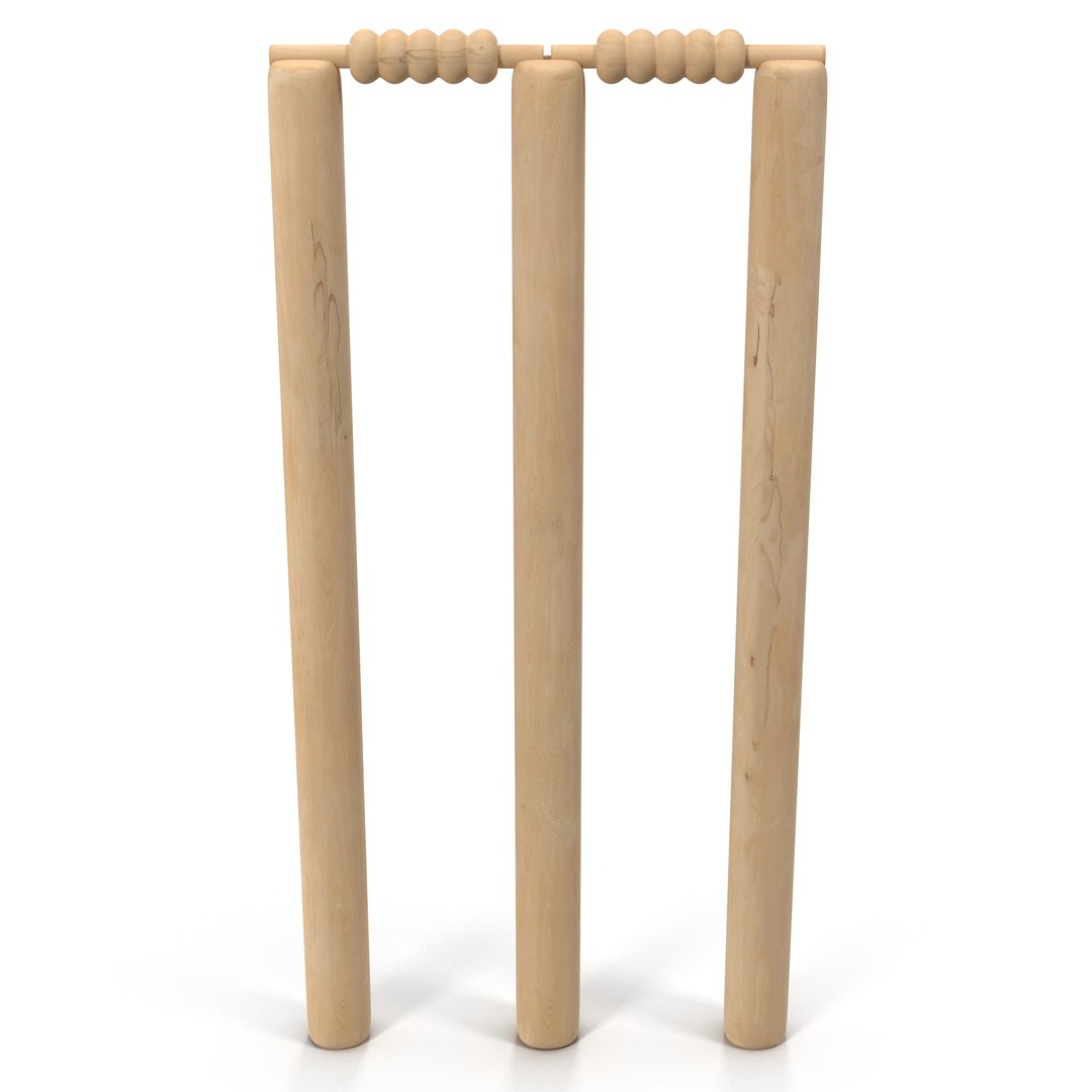 Cricket Wicket 3D model preview