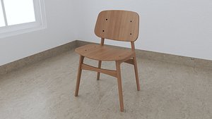 Wooden Chair 3D model