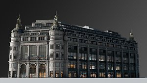 Grands Magasins Printemps Boulevard Haussmann Paris 3D model
