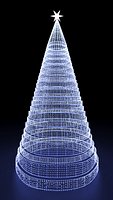 Outdoor led lighted christmas Tree