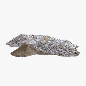 Heap of aggregates - pile of gravel or sand