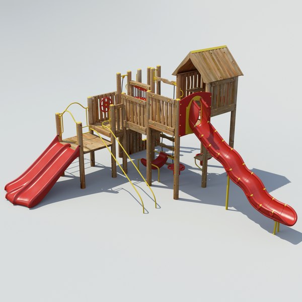 3D модель Детская площадка Medium 3 - TurboSquid 661814