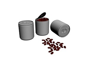 red bean tin 3D model