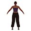 Adult Woman in Harem Pants