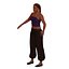 Adult Woman in Harem Pants