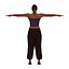 Adult Woman in Harem Pants