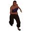 Adult Woman in Harem Pants