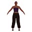 Adult Woman in Harem Pants