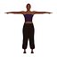 Adult Woman in Harem Pants