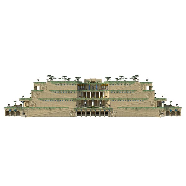 3D hanging gardens babylon model