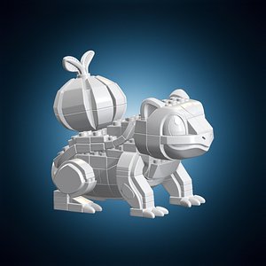3D Bulbasaur LEGO Model 3D Print Model
