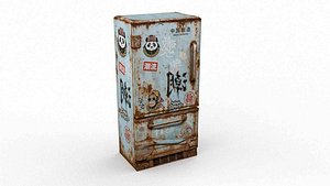 3D Cyberpunk Chinoiserie Fridge