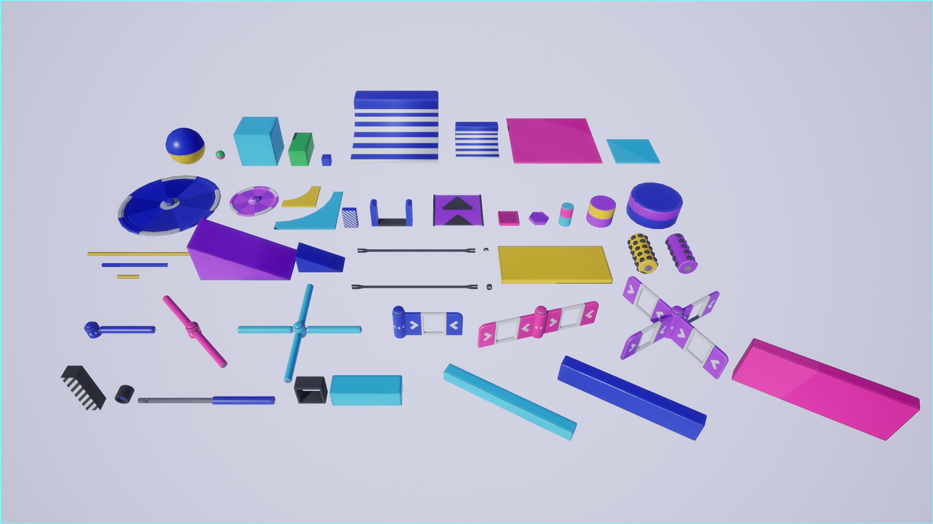 3D Game Show Asset Pack Model - TurboSquid 1938726