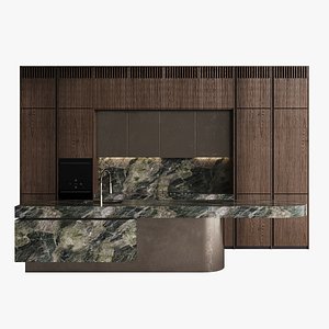 Modern Kitchen with Island 3D model