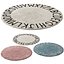 389 washable rug ABC natural black carpet kit for kids