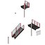 Fire escape metal stairs
