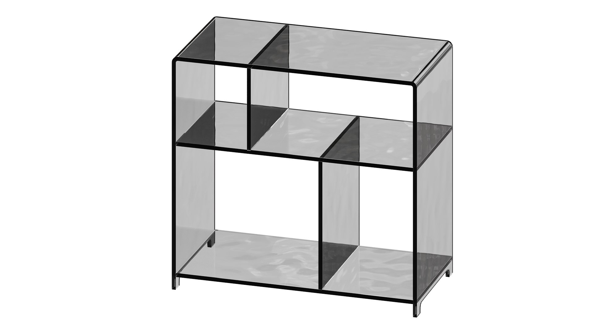 Modern Side Table - 4 Compartments 3D Model - TurboSquid 2387677