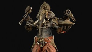 Ganesha Indian God model