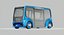 autonomous electric minibus vehicle 3D model
