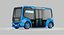 autonomous electric minibus vehicle 3D model
