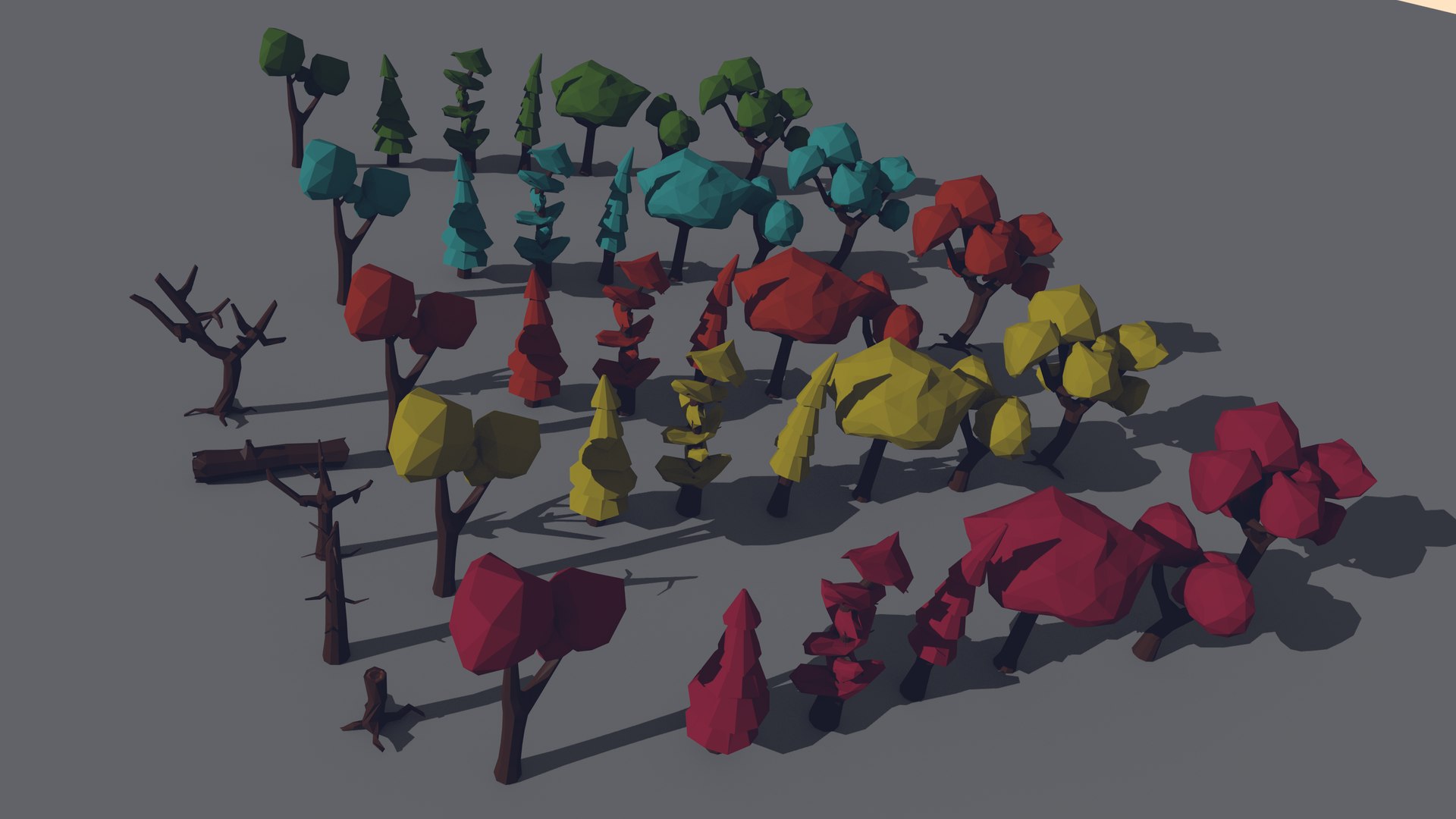 Forest Pack Trees 3d Obj