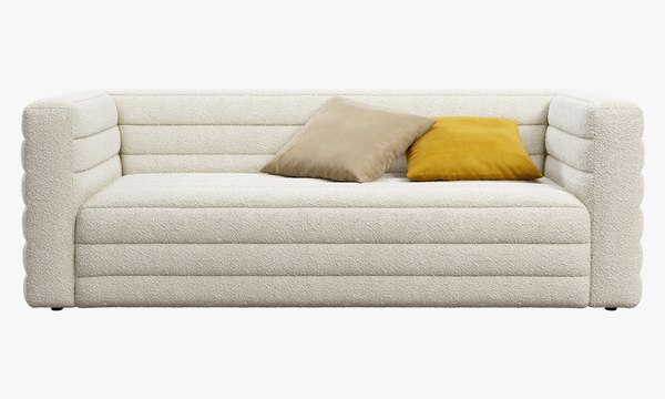 CB2 Strato Boucle Sofa Modelo 3D TurboSquid 2067878