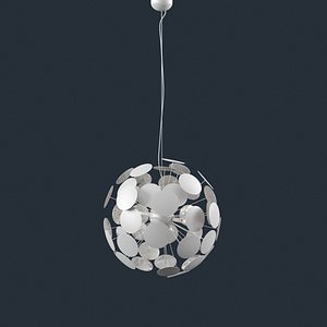 Design Hangeleuchte INFINITY white silber Pendelleuchte