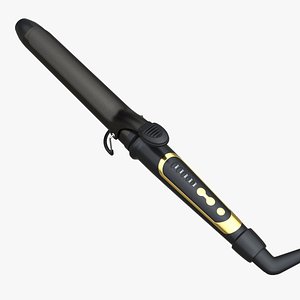 Curling Iron with Long Barrel 3D model