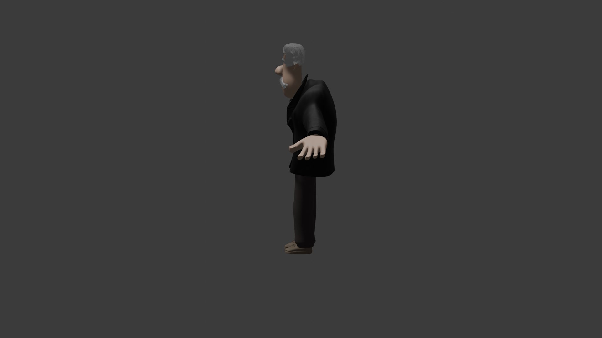 3D Old Uncle - TurboSquid 2214046