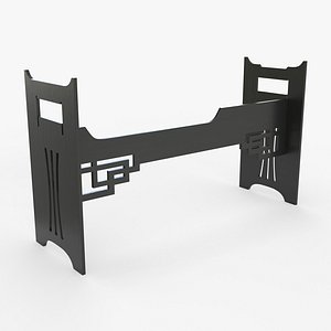zither stand chinese 3D