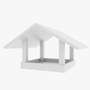 Wooden bird feeder