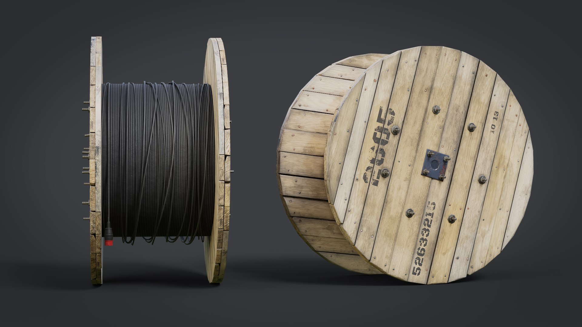 cable reels gameready lods 3D model https://p.turbosquid.com/ts-thumb/6W/wbHEQM/kb/render3/png/1607802603/1920x1080/fit_q87/4509eb989c72a68f9cd930ca9867b972bc230e6d/render3.jpg