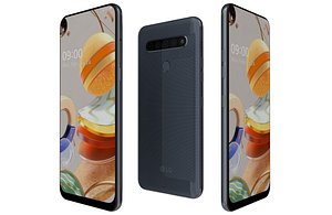 3D LG K61 Blue Low Poly model